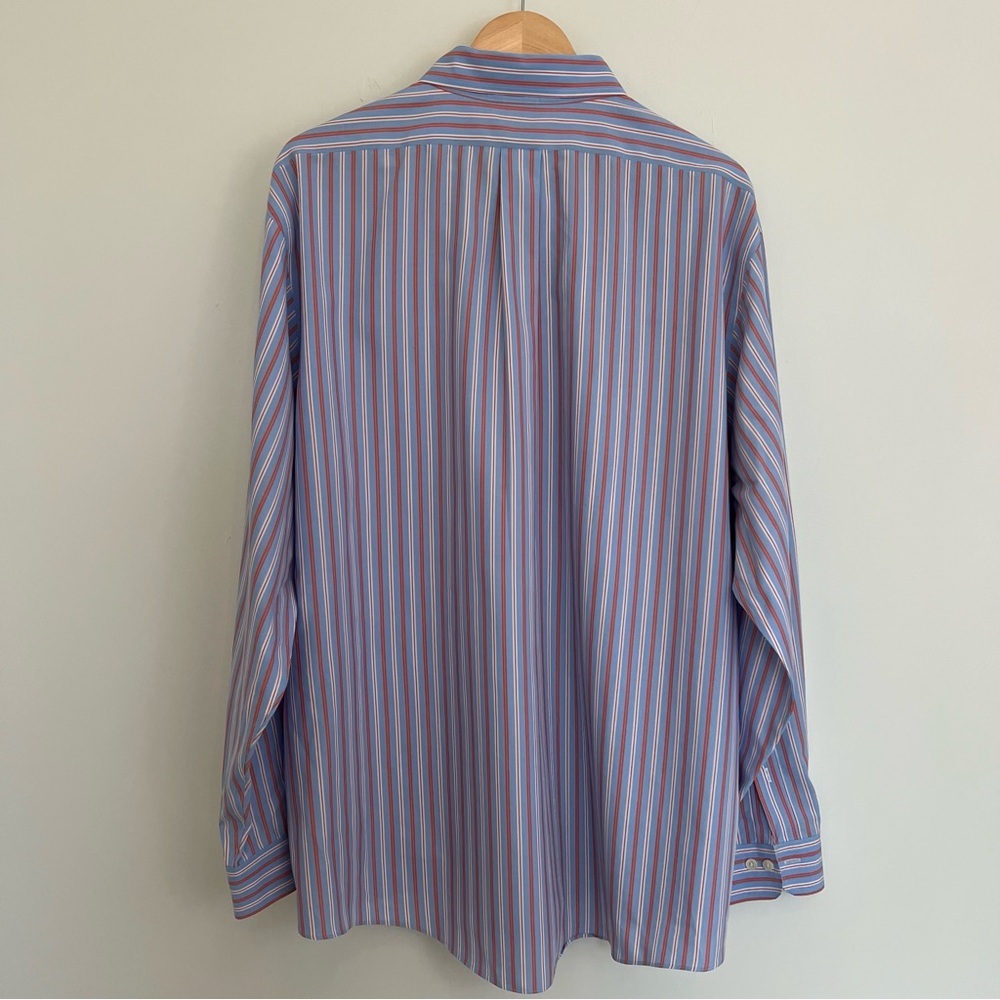 Brooks Brothers Button Down Shirt Mens Large Multicolor Stripe Long Sleeve - Picture 7 of 10